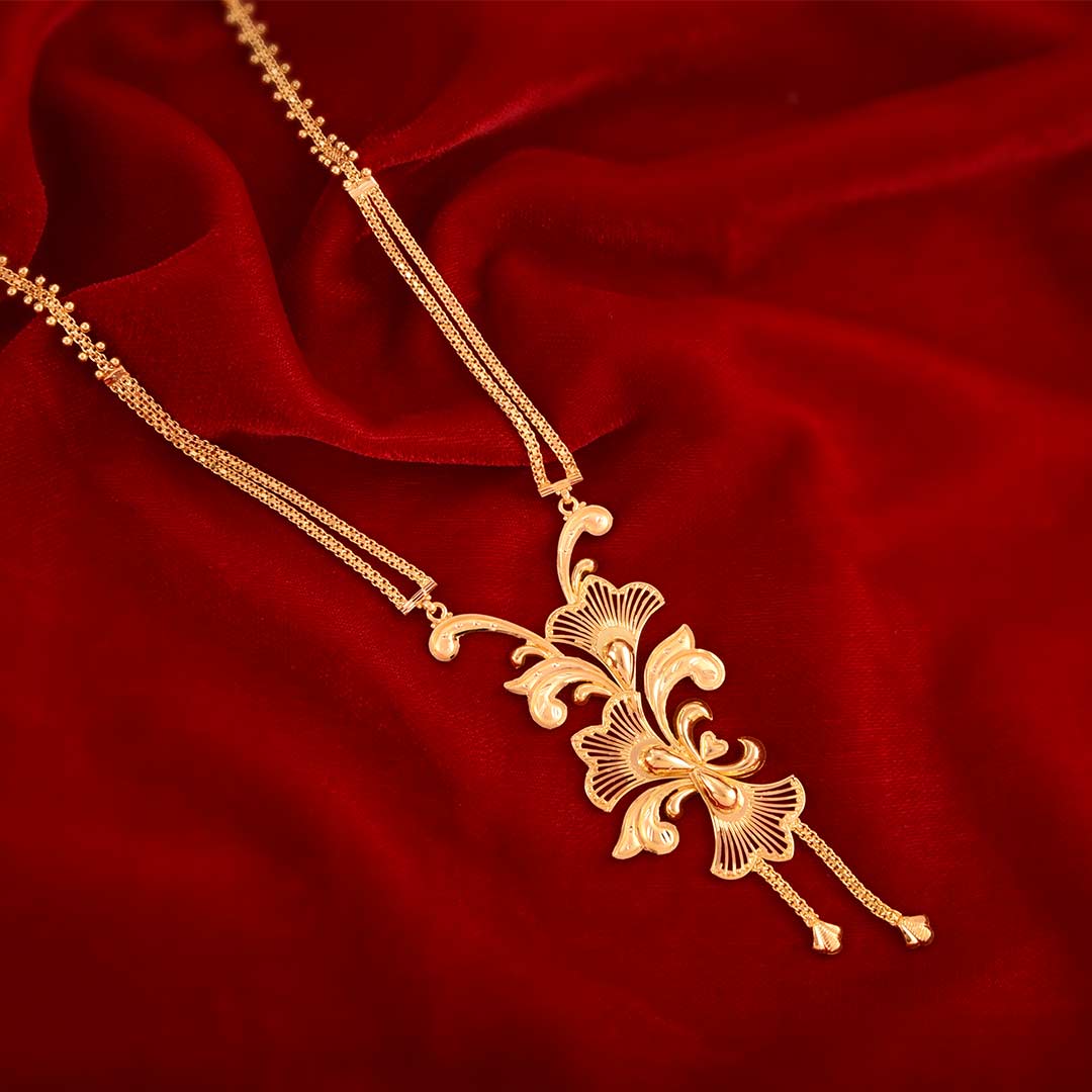 Light Weight Gold Necklace image 12