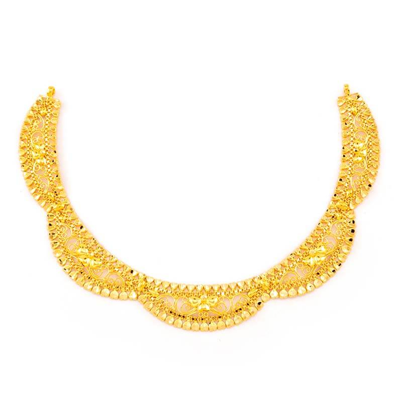 Light Weight Gold Plated Necklace Designer Collection NCKN2751