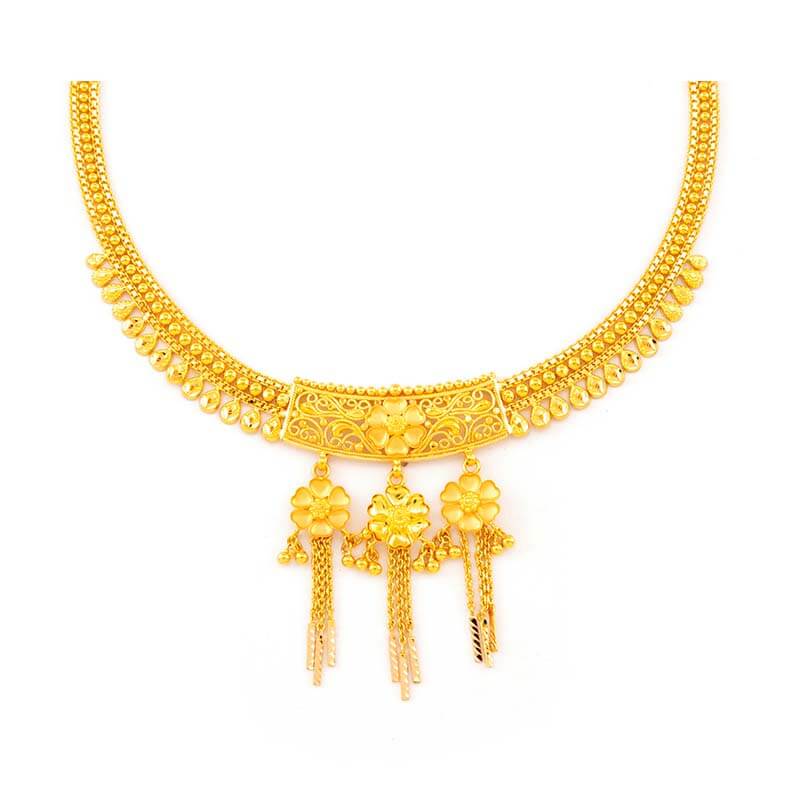 Light Weight Gold Necklace image 3