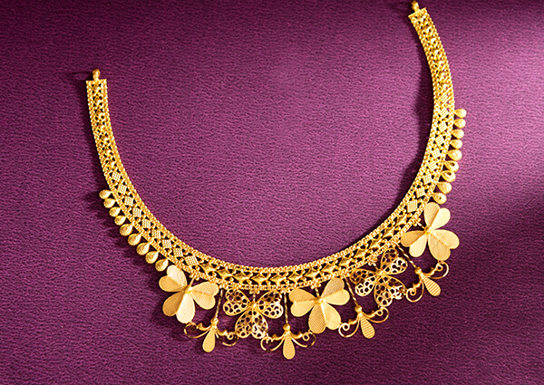 Light Weight Gold Necklace image 6