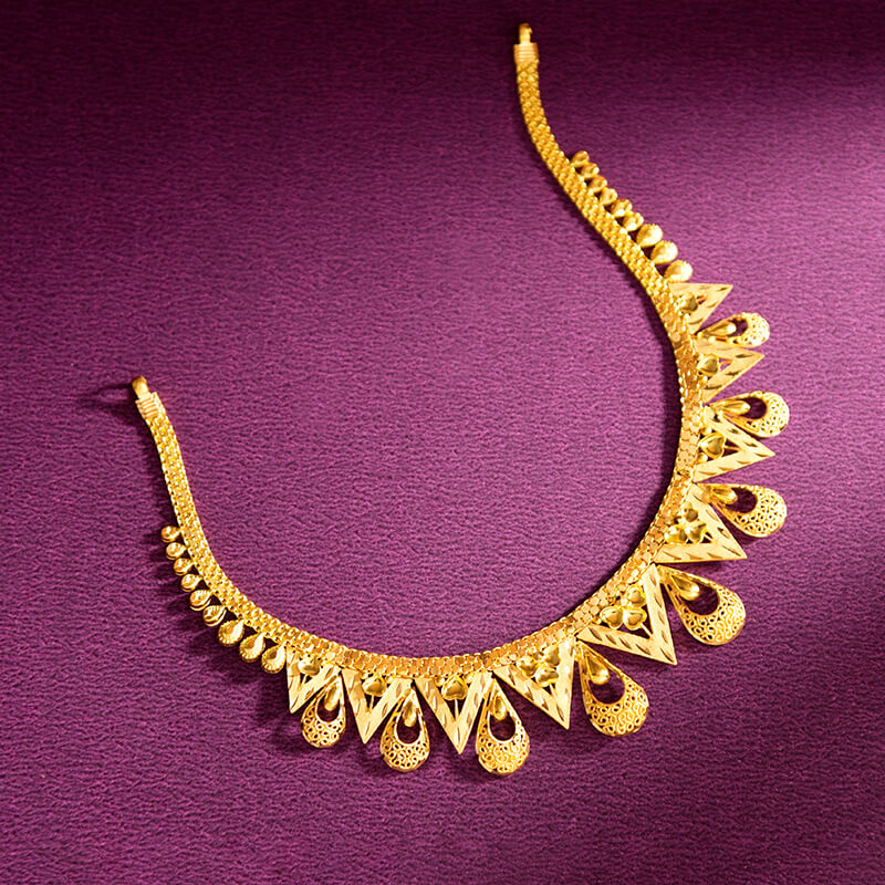 Light Weight Gold Necklace image 8