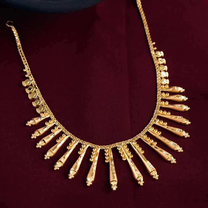 Light Weight Gold Necklace image 1